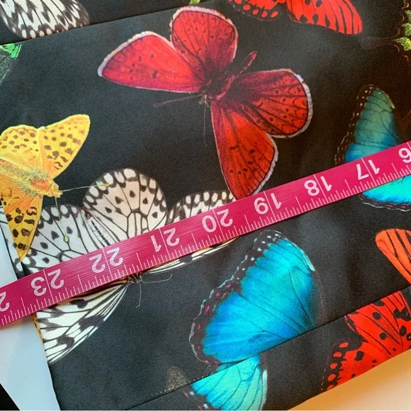 Alice + Olivia Black Butterfly Print Mini Dress - Picture 8 of 10